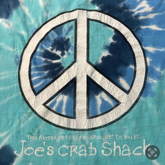 Vintage Joe's Stuff Crab Shack T-shirt Tee Tie Dye Peace Love & Crabs La… - Picture 4 of 12